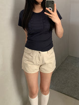オリバーボタンポイント半袖Tシャツ