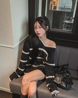 Report V-neck ST Warmer Knit