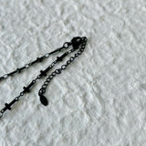 Matte Black Cross Necklace