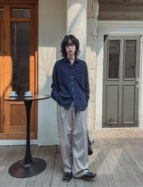 Woobin Two Tuck Wide Slacks