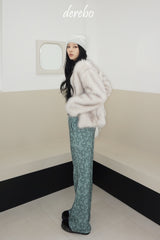 Snow White No Collar Fur Jacket