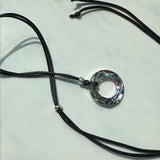 [925silver] Aurora crystal string necklace