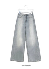 Amity Washing Denim Wide Pants