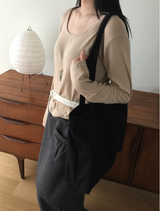 フェナルーズフィットウールUネック長袖Tシャツ（3c）