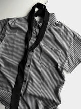 26SS★ [ MADE / Tie Set ] シルクストライプクラシックシャツ半袖バージョン