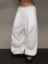 Onf Nylon Parachute Pintuck Balloon Pants 6color