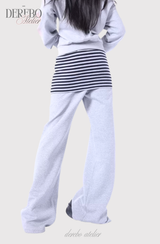 Gradient Off-Shoulder Zip-Up (TOP)