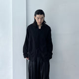 Deep Black Vertical Texture Shirt