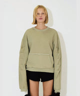 TACK SLEEVE SWEATSHIRT