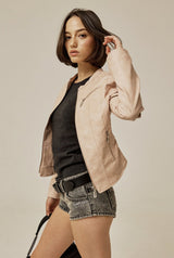 Racer leather jacket