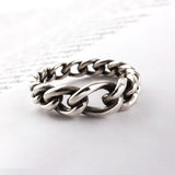 SVR-S616 Enhypen Garden Wear Silver 92.5 Friendship Couple Daily Chain Ring Silver Ring