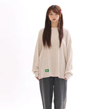 ワッフル コージー ロングスリーブ Tシャツ_オートミール