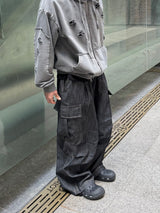 linen balloon cargo pants
