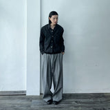 Micro Check Draped Trousers