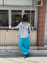 26SS★ [BAONHAUS]オルト カラー バンディング ワイド ジョガー パンツ