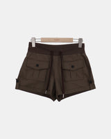 Peton Two-Pocket Roll-Up Shorts