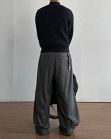 Foen Wool Stripe Slacks