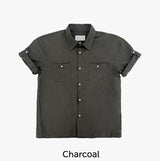 ミニマル ワンポケット ロールアップ ショートスリーブシャツ