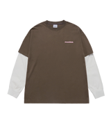 25FW ダブルレイヤーADLV長袖Tシャツ ココア