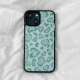[MADE][Magsafe Glass Bumper Case] Heart Leopard Drawing Case ⋆ Mint