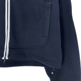 reverse elbow fleece zip-up