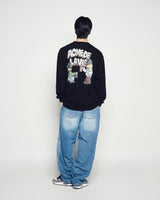 25FW FULL BANDING WASHING DENIM PANTS BLUE