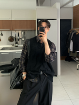 Cali Herringbone Semi Overfit Check Shirt