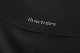 Athletic slit skirt - black
