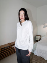 ニードルワークロングスリーブT (WHITE)