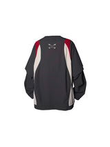 RELABEL Spatial Relations (Cover and Display) Dual-Layer Mesh-Spliced Nylon Contrast-Colour Outdoor Sports Long-Sleeved Top