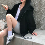 [BELLIDE MADE] Noah, loose fit two-way zip-up hoodie