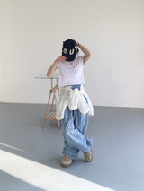 デイリークロップ半袖Tシャツ (10c)