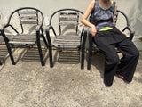 nylon wide pants