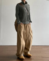 Volume Rivet Cotton Pants