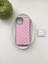 [silver epoxy] dot (pink • pink)