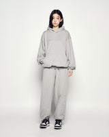 25FW ダブルラインロゴパンツ メランジ