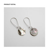 Brown Mother of Pearl drop earring