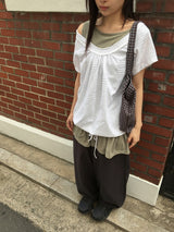 ホチミフリルレイヤードノースリーブ