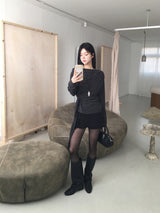 Cross strap drape T
