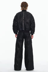 Embryo venom air force cropped cotton jacket