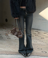 Low slim boots cut pants