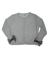 ribbon sleeve cardigan(gray)