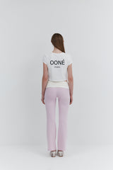 【MADE】 Roll-Up Flare Pants_Pink