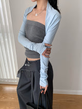 Collection Shawl Short Long-Sleeve Cardigan