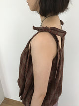 Plaid Balloon Blouse (2color)