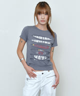 3ダメージ Tシャツ (blue)