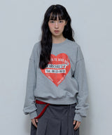 CRIMSON HEART SWEATSHIRT (MELANGE GRAY)_F24ZB055