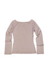 レースフレームTシャツ #ベージュ