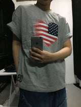 09 Flag Semi-Cropped Short Sleeve T-Shirt (4c)