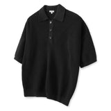 スラッシュパンチングハーフニット[Black]